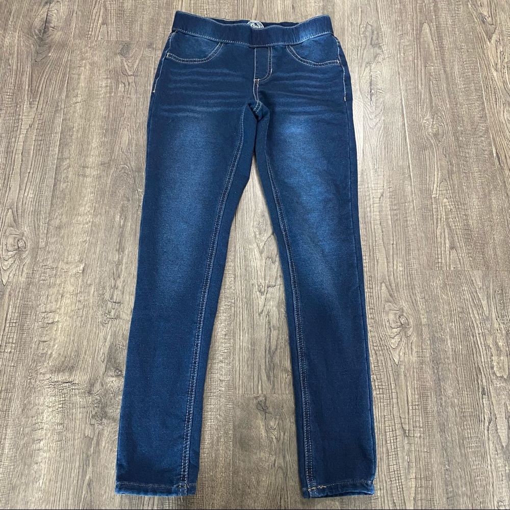 SO Dark Wash Jean Cotton Jegging Skinny Leg Elastic Waistband Girls size 12